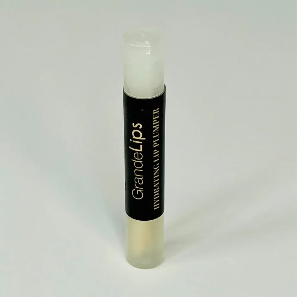 Grande Cosmetics GrandeLips Hydrating Lip Plumper Gloss Clear Travel .04 oz New